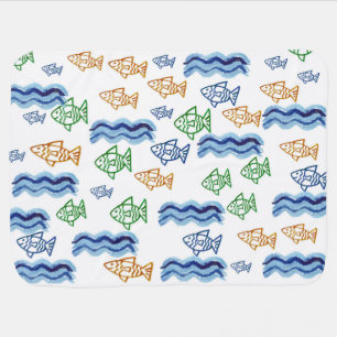 Little Fish Baby Blanket