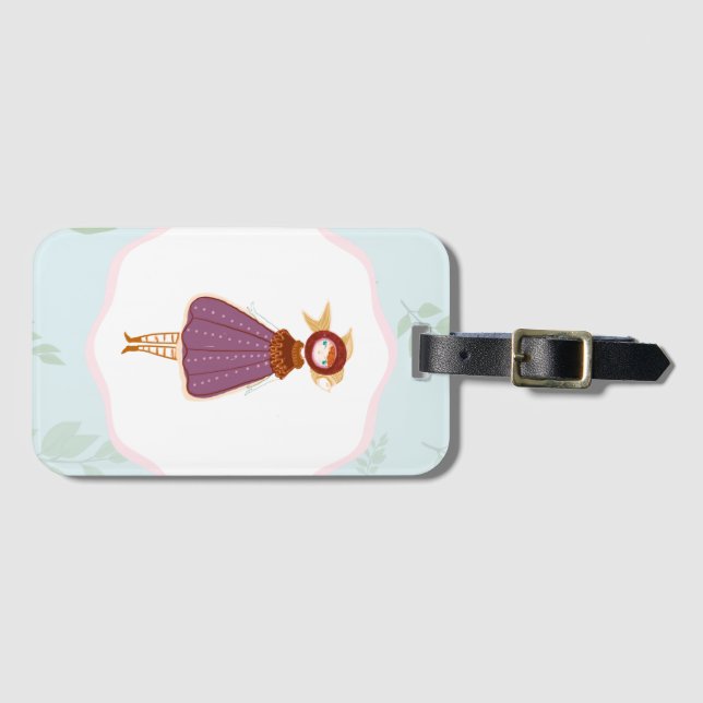 Little fish  luggage tag (Front Horizontal)