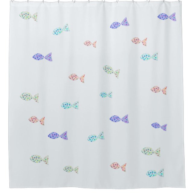 Little fish shower curtain (Front)