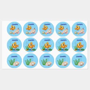 Little Fish Waterproof Labels