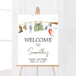 Little Fisherman Baby Shower Welcome Poster<br><div class="desc">Make your event special with this Fishing Baby Shower with our cute and lovely printable Welcome Sign featuring adorable Clothesline Baby Shower theme. Download,  personalize,  and create lasting memories with this perfect touch for your joyous celebration!

BS835</div>
