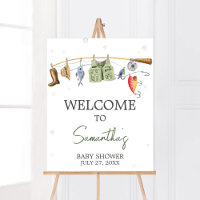 Little Fisherman Baby Shower Welcome