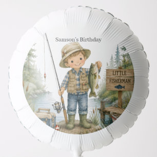 Little Fisherman Boy Birthday Party Balloon