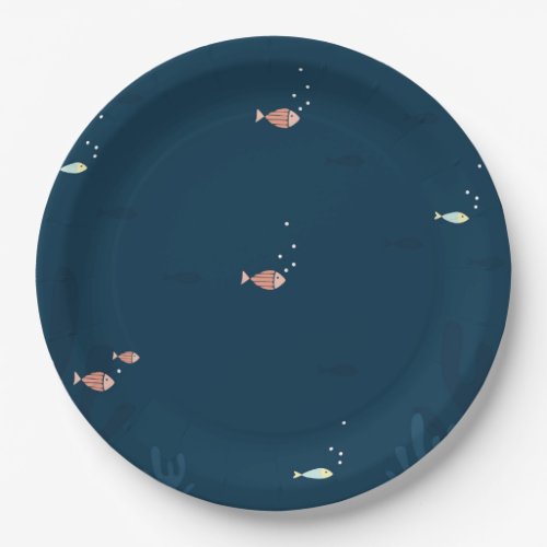 Little Fishes Party Supply Paper Plates