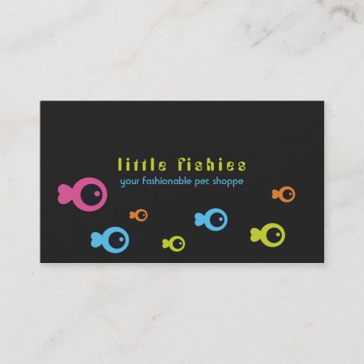 Customizable Little Fishies Business Cards