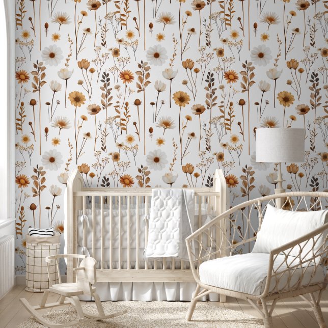  Little Floral with Grass Field Flowers Botanical  Wallpaper (Kids)