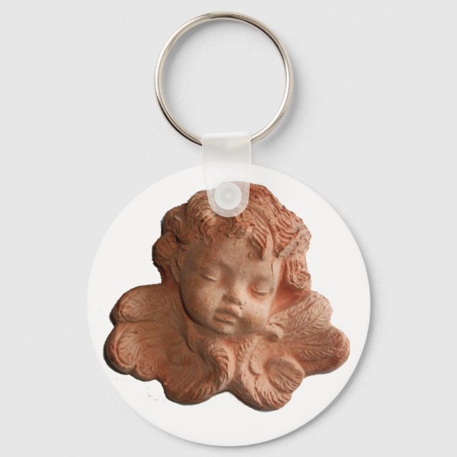 LITTLE FLORENTINE ANGEL ,white Keychain (Front)