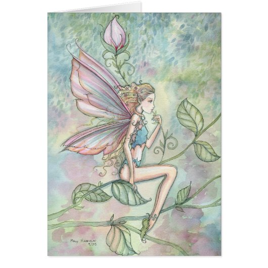 Little Flower Fairy Watercolor Art (Front)