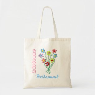 Little Flowers Bride's Wedding Tote Bag