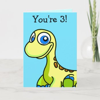 Little Foot Dinosaur Birthday Greeting Card by visionsoflife at Zazzle