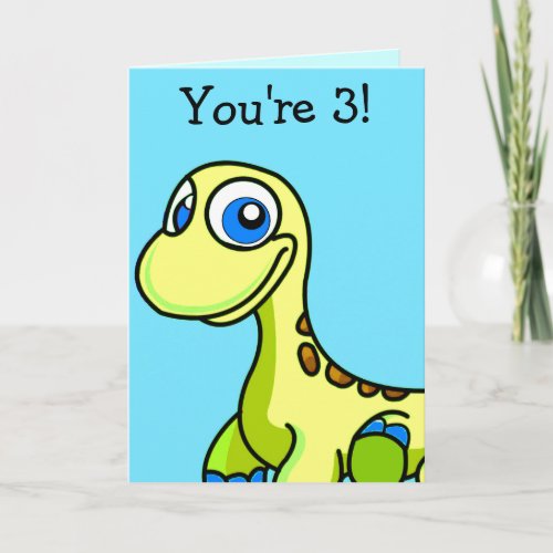 Little Foot Dinosaur Birthday Greeting Card