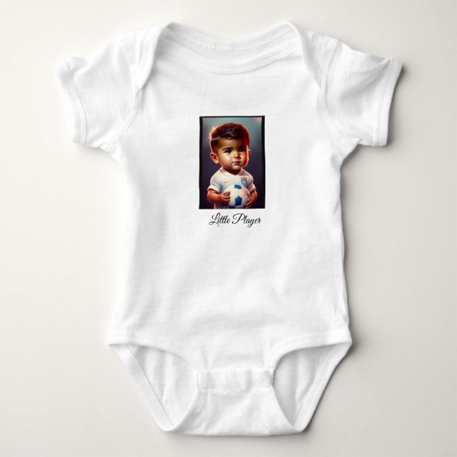 little football player t-shirt  baby bodysuit (Front)
