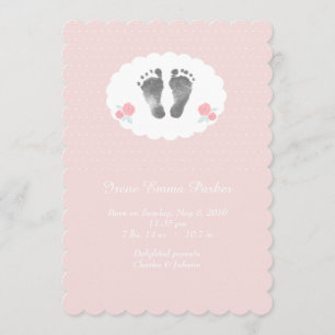 Little Footprints Birth Announcement