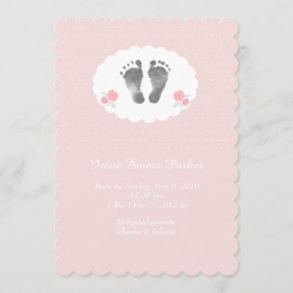 Little Footprints Birth Announcement