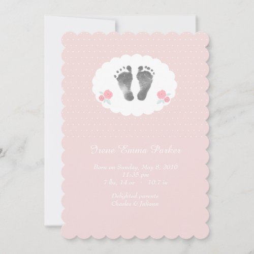 Little Footprints Birth Announcement