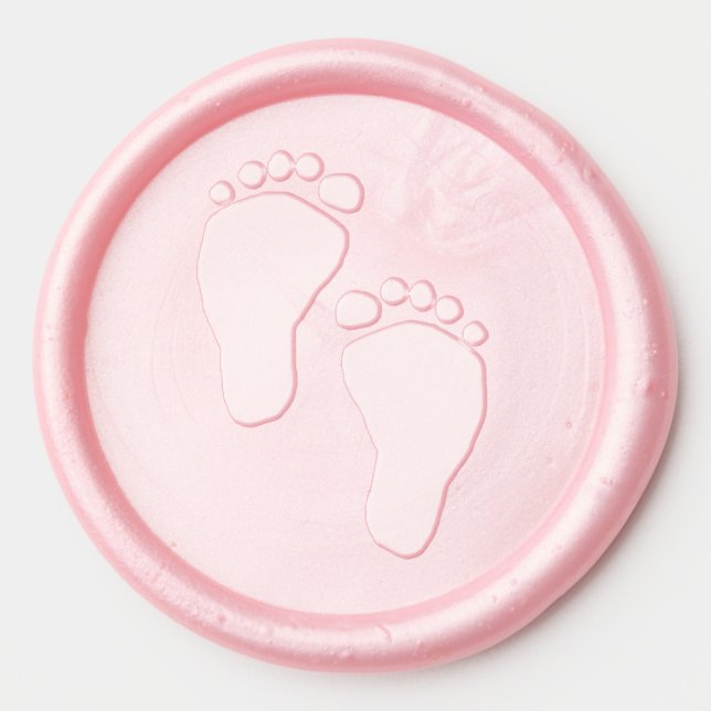 Little Footprints Wax Seal Sticker (Front)