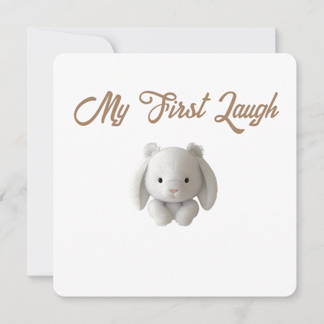 Little Forest Friends Baby Milestone Card –My Firs (Front)