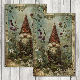 LITTLE FOREST GNOME DECOUPAGE TISSUE PAPER