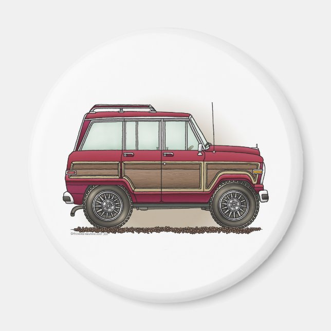 Little Four Wheel Station Wagon Magnet (Front)