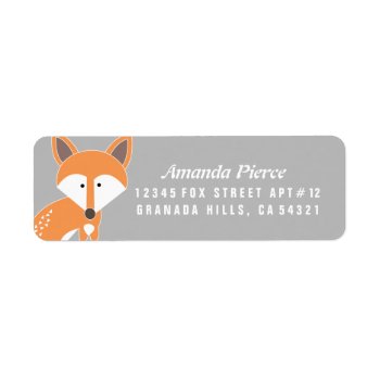 Little Fox Address Labels by thespottedowl at Zazzle