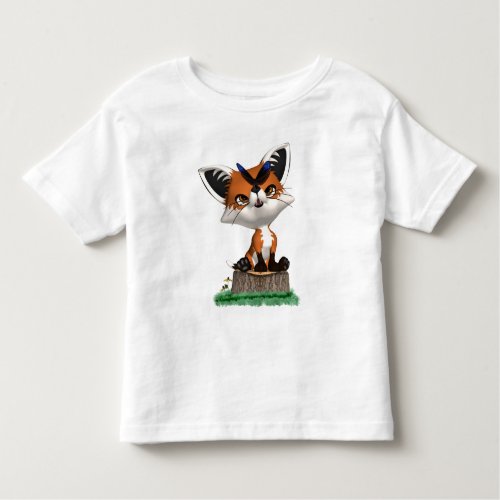 Little Fox And Butterfly T Shirt  Children  Baby