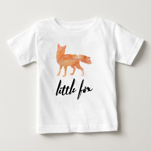 Little Fox Baby Baseball Tshirt (Front)