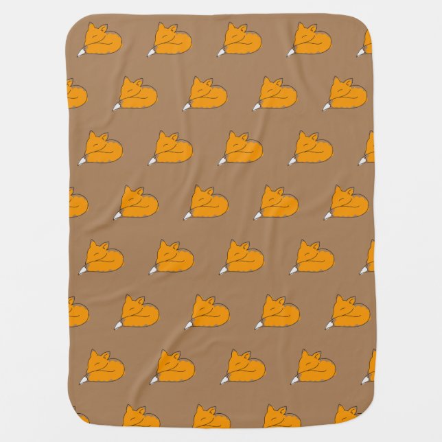 Little fox  baby blanket (Front)