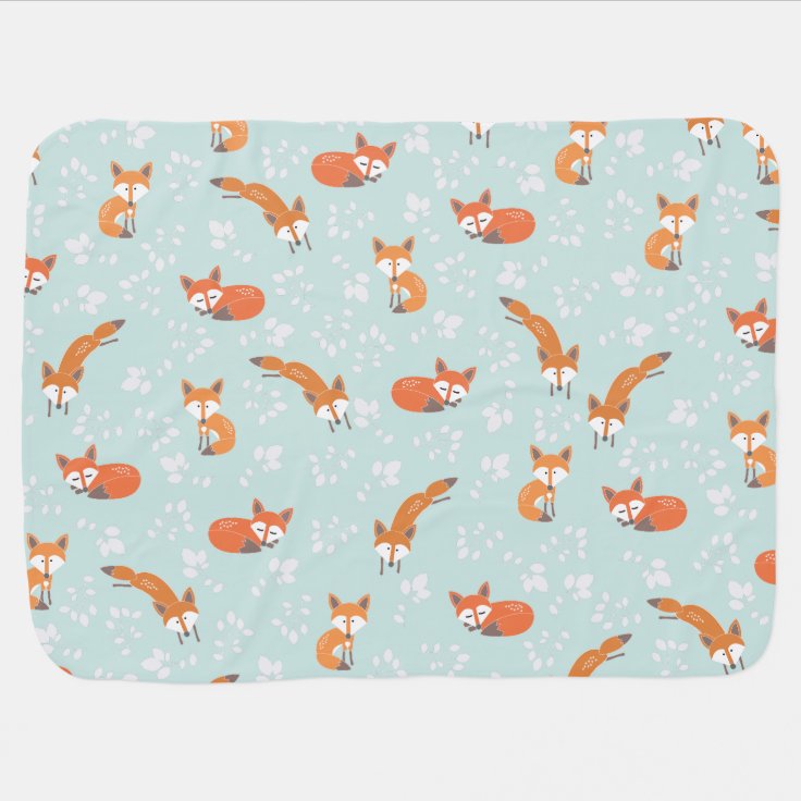 Little Fox Baby Blanket Zazzle