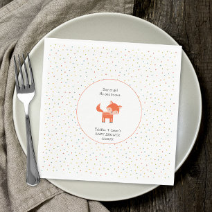 Little Fox baby shower Napkins