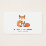 Little Fox Babysitter Business Cards Little Fox Babysitter Business Cards