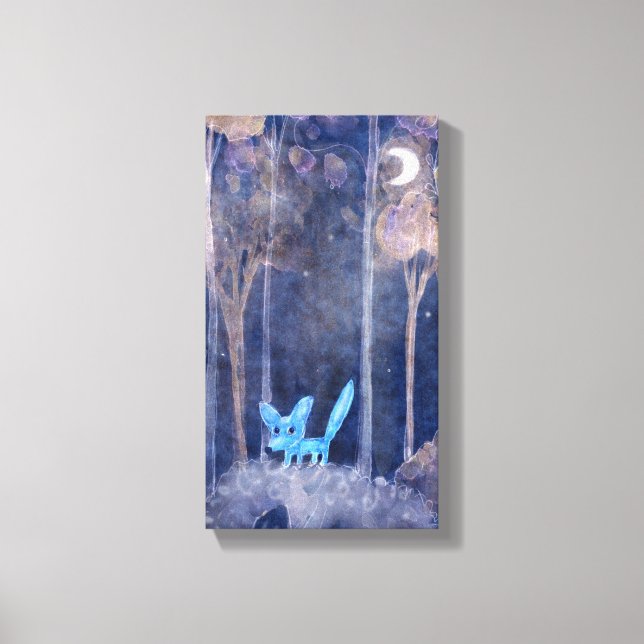 little fox canvas print (Front)