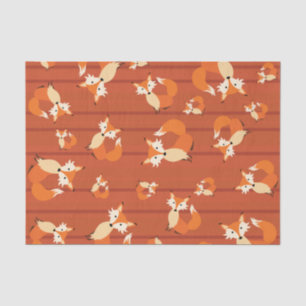 Little Fox Cute Colorful 1st Birthday Party Theme Tissue Paper