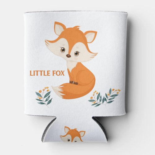 Little FoxCute Woodland Animal Can Cooler