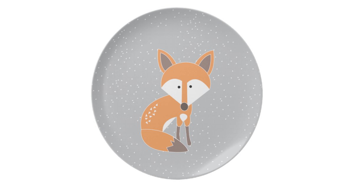 Little Fox Dinner Plate | Zazzle