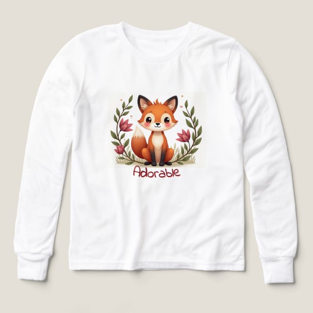 Little Fox Fashionable Tri-Blend Shirts (Design Front)