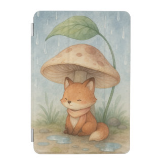 Little Fox in the Rain iPad Mini Cover