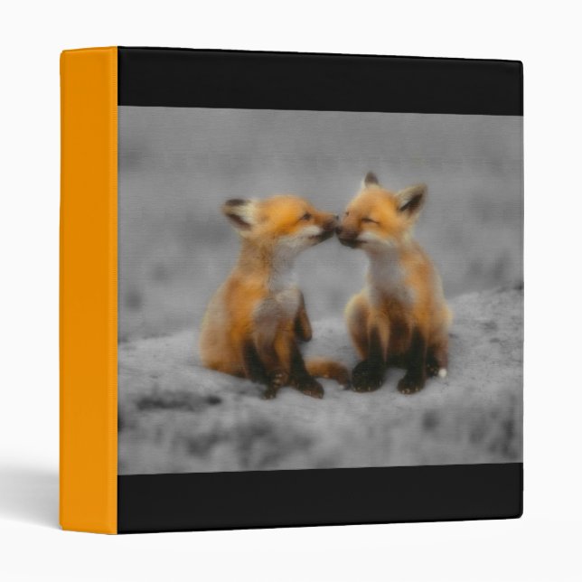 Little Fox Love 3 Ring Binder (Front/Spine)