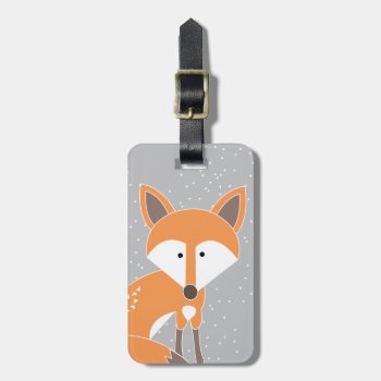 Little Fox Luggage Tag by thespottedowl at Zazzle