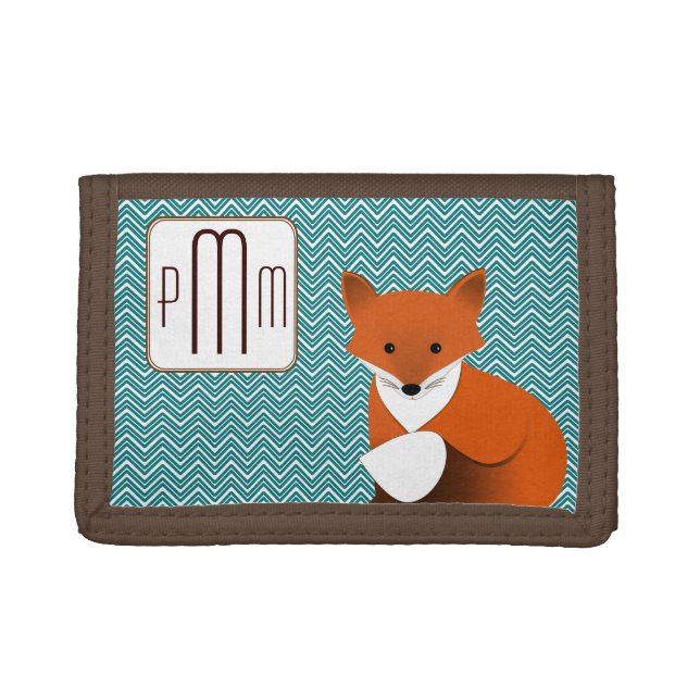 Little Fox Monogrammed Wallet (Front)
