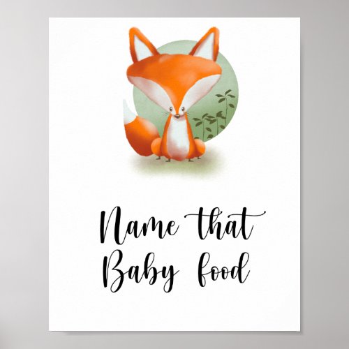 Little Fox _ Name that Baby food Poster