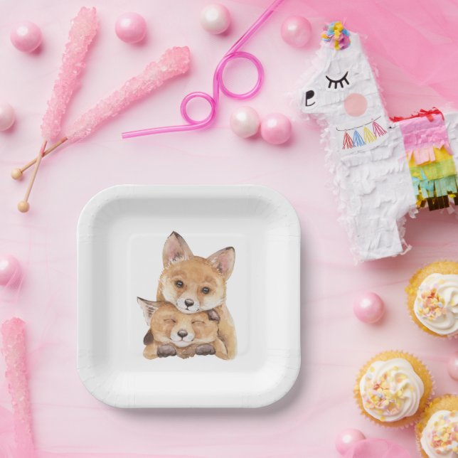 Little Fox Paper Plates (Party)