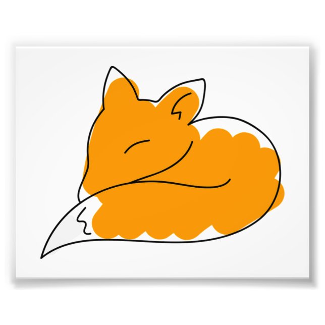 Little fox  photo print (Front)