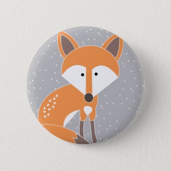 Little Fox Pinback Button by thespottedowl at Zazzle