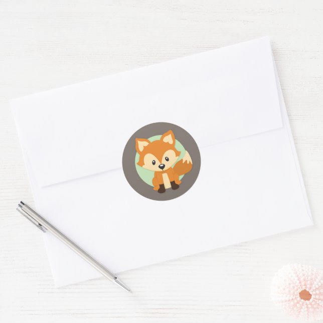 Little Fox Woodland Forest Stickers (Envelope)