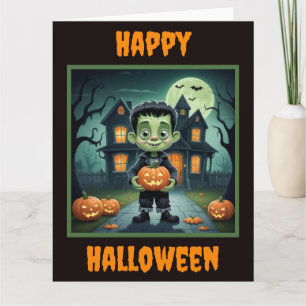 Little Frankenstein Halloween Card