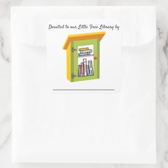 Little Free Library Book Donation Bookplates | Zazzle