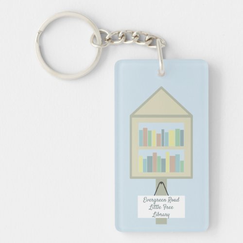 Little Free Library Personalized Keychain