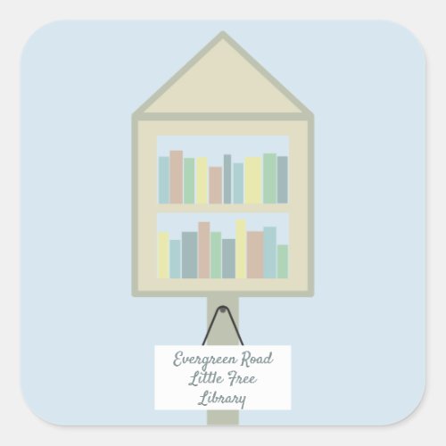 Little Free Library Personalized Stickers