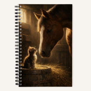 Little Friend Horse & Kitten Notebook