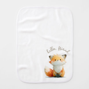 Little Friendly Fox Burp Cloth
